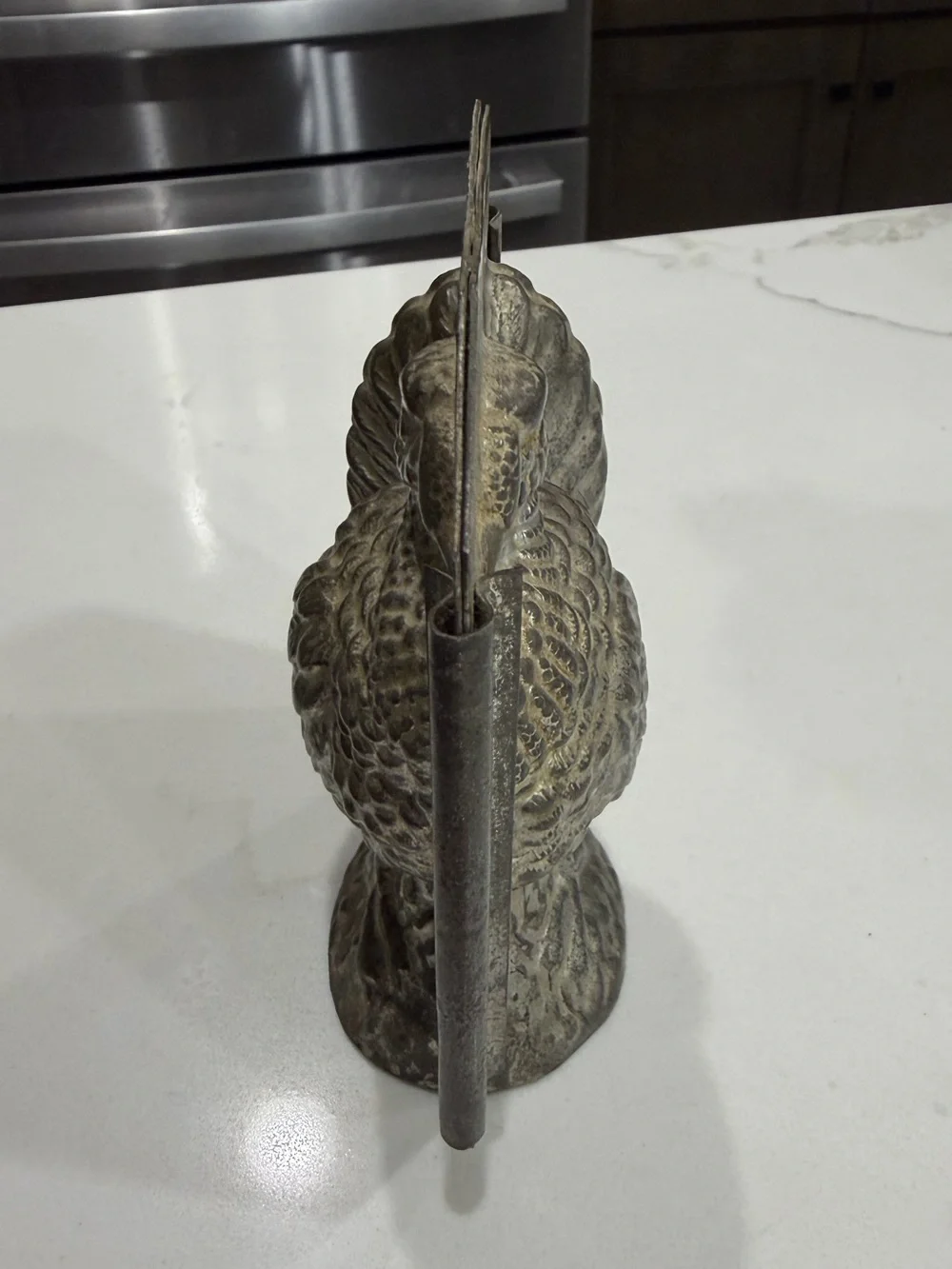 Antique / Vintage Metal Chocolate / Ice Cream Mold of Turkey